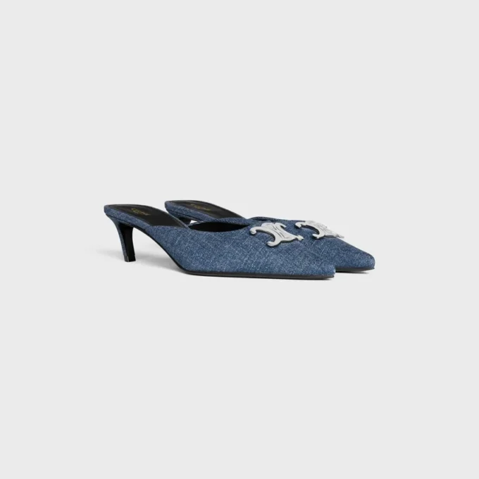 CELINE Alma Triomphe muiltje in denim