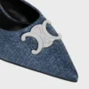 CELINE Alma Triomphe muiltje in denim