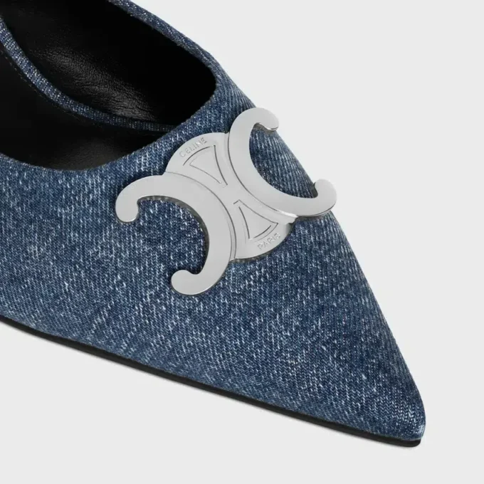 CELINE Alma Triomphe muiltje in denim
