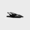 CELINE Alma Triomphe platte slingback van glanzend kalfsleer