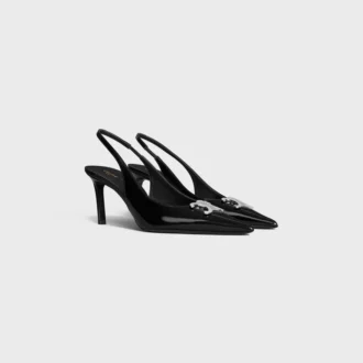 CELINE Alma Triomphe Slingback in glanzend kalfsleer