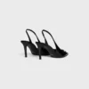 CELINE Alma Triomphe Slingback in glanzend kalfsleer