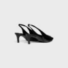 CELINE Alma Triomphe Slingback in glanzend kalfsleer