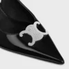 CELINE Alma Triomphe Slingback in glanzend kalfsleer