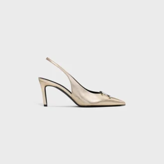 CELINE Alma Triomphe Slingback van gelamineerd kalfsleer