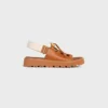 CELINE Billie Chunky sandaal van kalfsleer en textiel