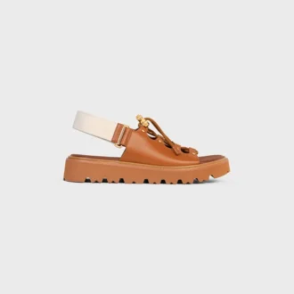 CELINE Billie Chunky sandaal van kalfsleer en textiel
