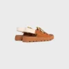 CELINE Billie Chunky sandaal van kalfsleer en textiel
