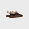 CELINE Billie Chunky Sandale  in kalfsleer en textiel