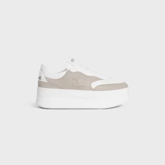 CELINE – Block Sneaker met Triomphe in kalfsleer