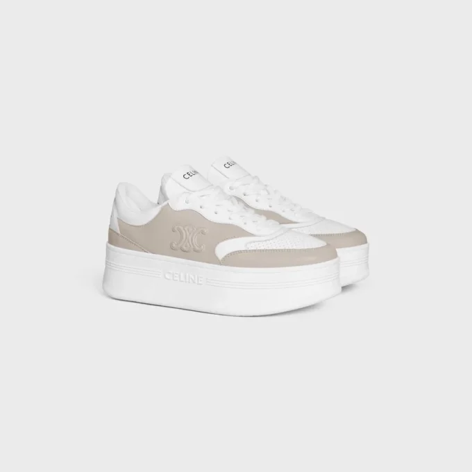 CELINE – Block Sneaker met Triomphe in kalfsleer