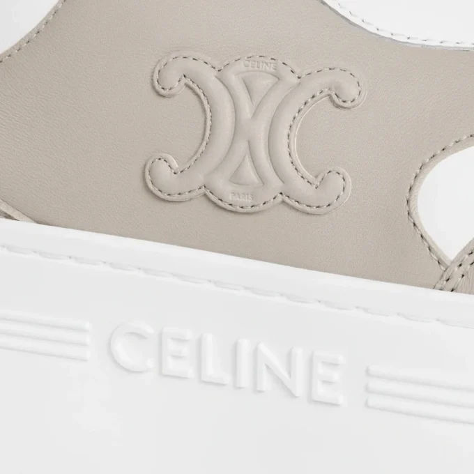 CELINE – Block Sneaker met Triomphe in kalfsleer