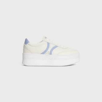 CELINE – Block sneakers met Triomphe-achterkant en sleehakzool van kalfsleer