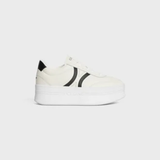 CELINE – Block sneakers met Triomphe-achterkant en sleehakzool van kalfsleer