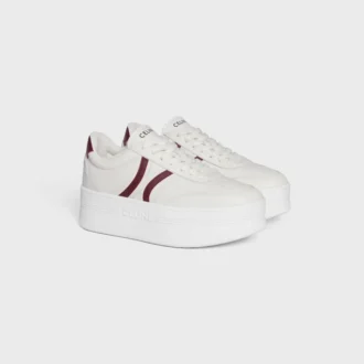 CELINE – Block sneakers met Triomphe-achterkant en sleehakzool van kalfsleer