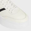 CELINE – Block sneakers met Triomphe-achterkant en sleehakzool van kalfsleer