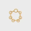 CELINE Charms Heritage dikke armband van messing met gouden afwerking