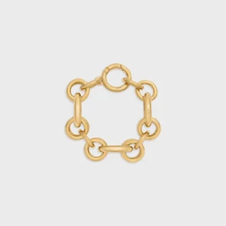 CELINE Charms Heritage dikke armband van messing met gouden afwerking