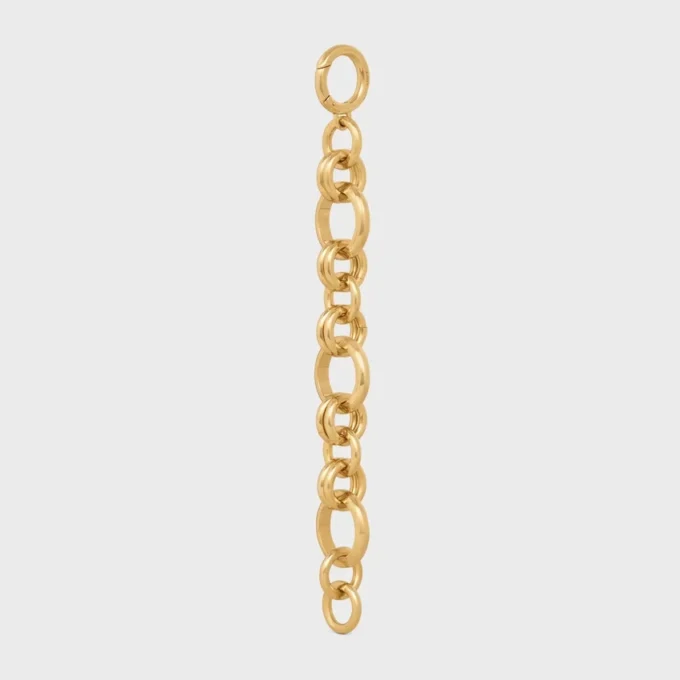 CELINE Charms Heritage dikke armband van messing met gouden afwerking