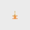 CELINE Charms Triomphe in email en messing met gouden afwerking