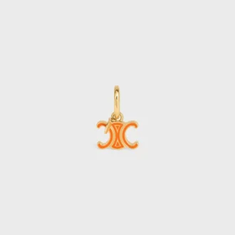 CELINE Charms Triomphe in email en messing met gouden afwerking