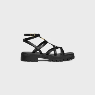CELINE – Clea Triomphe sandalen met bandjes van kalfsleer – plantaardig gelooid