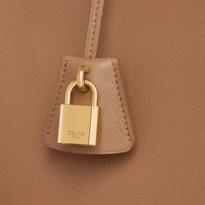 Celine Conti-tas van soepel generfd kalfsleer