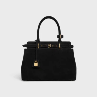 CELINE Conti-tas van suède kalfsleer