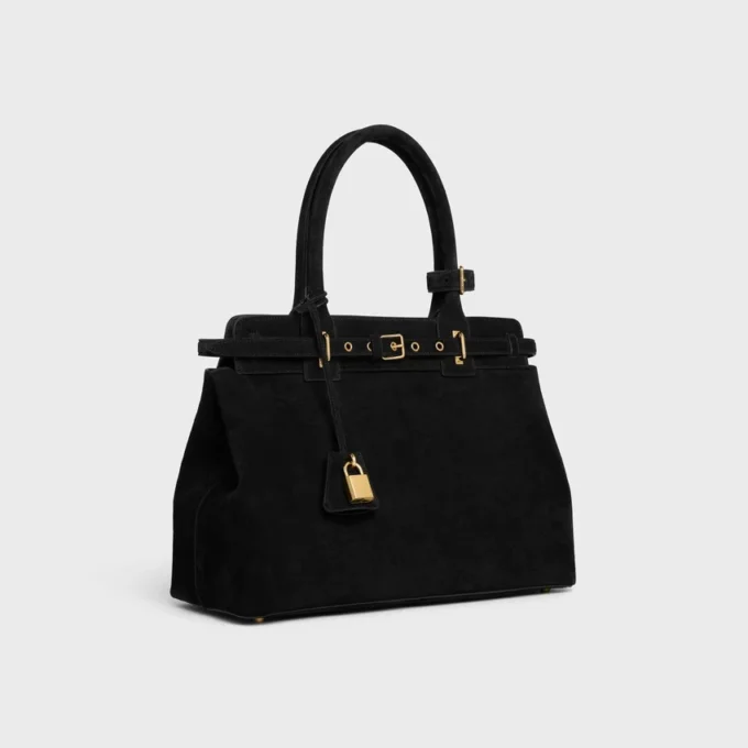 CELINE Conti-tas van suède kalfsleer