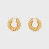CELINE Dafila Torsade Hoops in messing met gouden afwerking