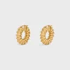 CELINE Dafila Torsade Hoops in messing met gouden afwerking