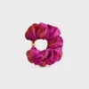CELINE geweven linten scrunchy van zijde en messing met gouden afwerking