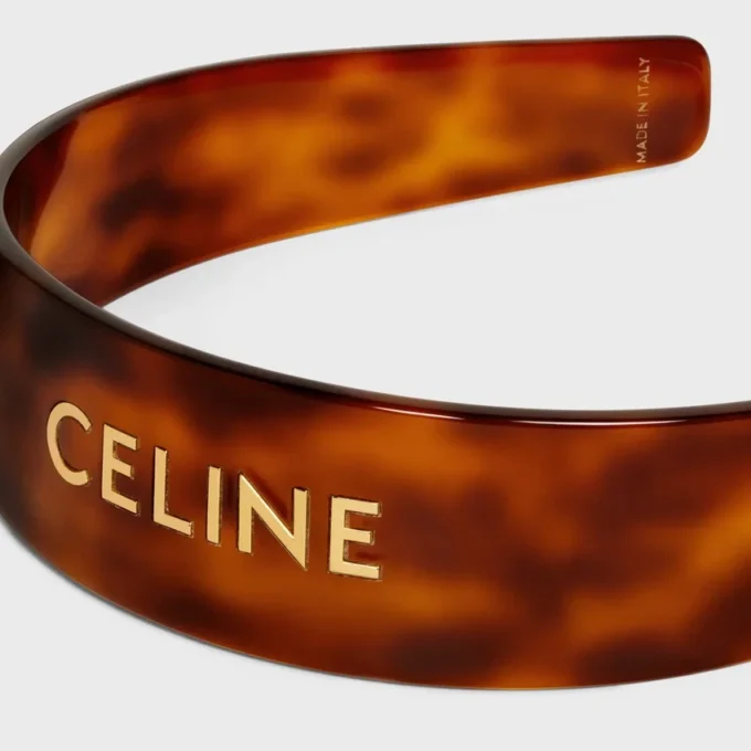 CELINE-hoofdband van acetaat en staal