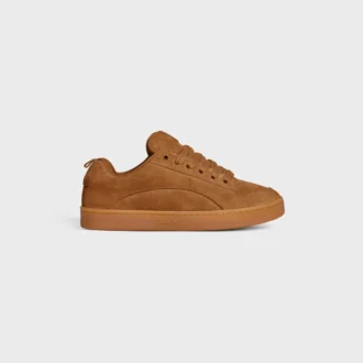CELINE Huntington lage vetersneaker van suède kalfsleer en mesh