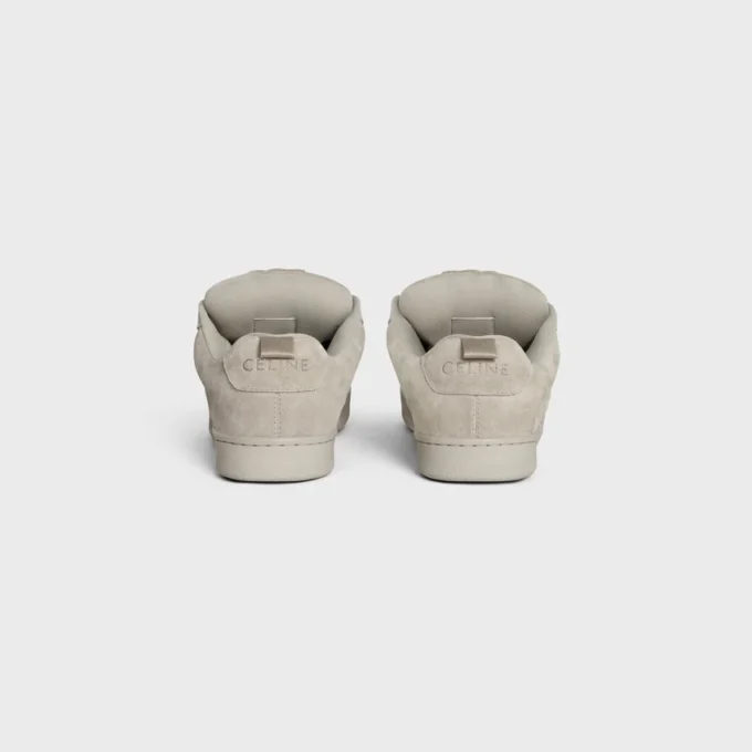 CELINE Huntington lage vetersneaker van suède kalfsleer en mesh