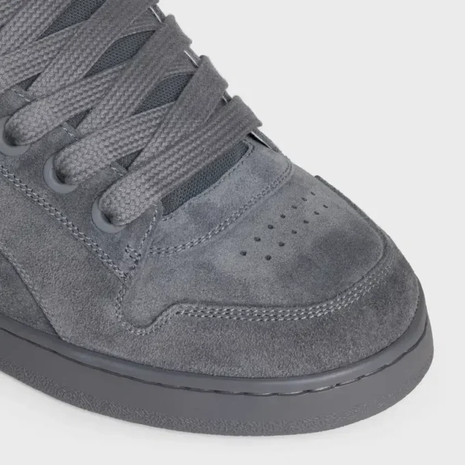 CELINE Huntington lage vetersneaker van suède kalfsleer en mesh