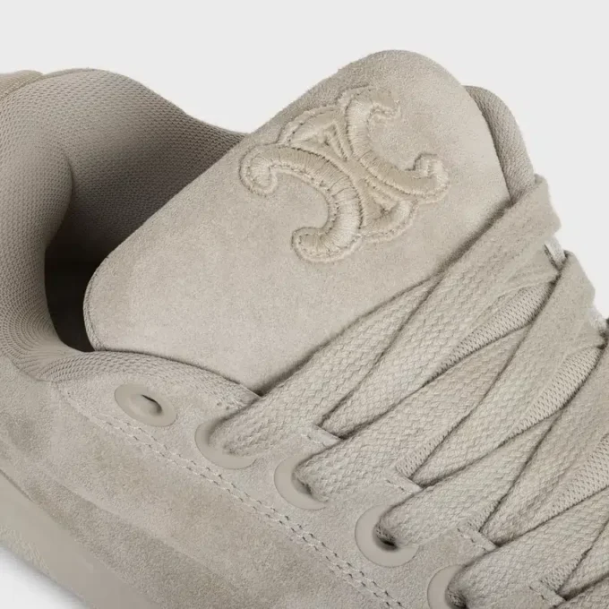CELINE Huntington lage vetersneaker van suède kalfsleer en mesh