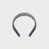 CELINE Jacquard Triomphe-hoofdband van katoen, polyamide, polyester en kalfsleer