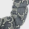 CELINE Jacquard Triomphe scrunchy van katoen, polyester, polyamide en messing met gouden afwerking