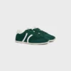 CELINE Jogger lage vetersneaker met Triomphe-logo van suède kalfsleer en kalfsleer