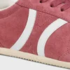 CELINE Jogger lage vetersneaker met Triomphe-logo van suède kalfsleer en kalfsleer