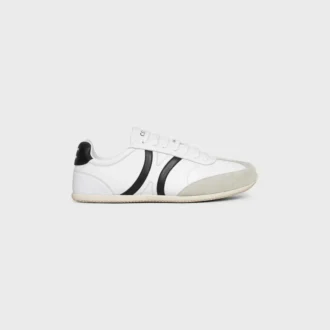 CELINE Jogger lage vetersneaker van kalfsleer en suède kalfsleer