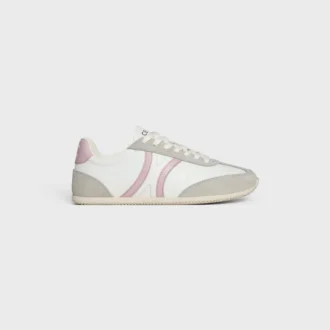 CELINE Jogger lage vetersneaker van kalfsleer en suède kalfsleer