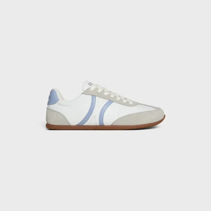 CELINE Jogger – Lage vetersneaker van kalfsleer en suède kalfsleer