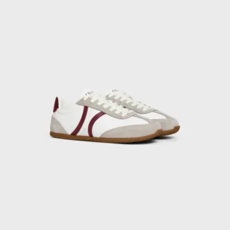 CELINE Jogger lage vetersneaker van kalfsleer en suède kalfsleer