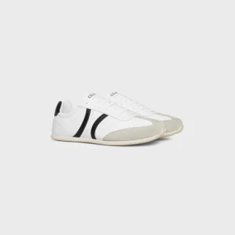 CELINE Jogger lage vetersneaker van kalfsleer en suède kalfsleer