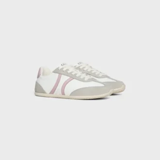 CELINE Jogger lage vetersneaker van kalfsleer en suède kalfsleer