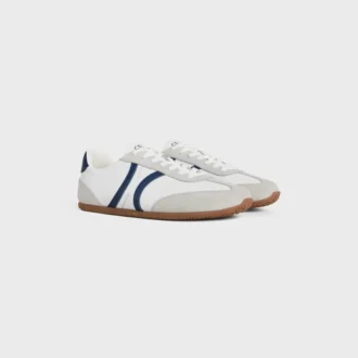 CELINE Jogger – Lage vetersneaker van kalfsleer en suède kalfsleer