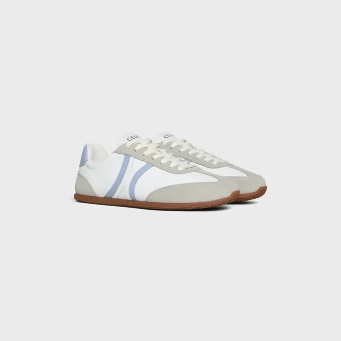 CELINE Jogger – Lage vetersneaker van kalfsleer en suède kalfsleer