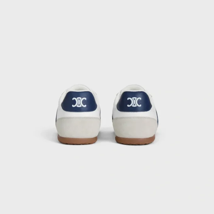 CELINE Jogger – Lage vetersneaker van kalfsleer en suède kalfsleer